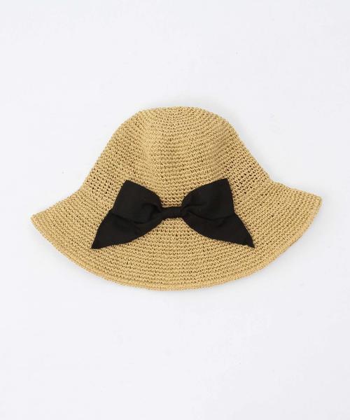 Another Edition（アナザーエディション）の「リボンハット/ aeBFC PPR RBN HAT◆（ハット・レディース・ブラウン/ナチュラル・フリー）」の7枚目の写真