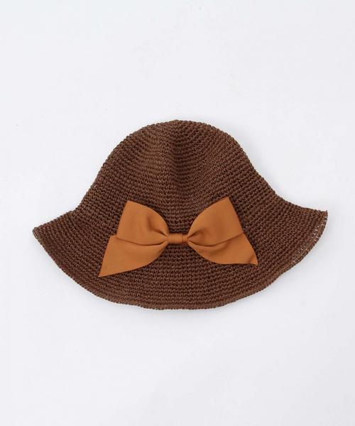 Another Edition（アナザーエディション）の「リボンハット/ aeBFC PPR RBN HAT◆（ハット・レディース・ブラウン/ナチュラル・フリー）」の6枚目の写真