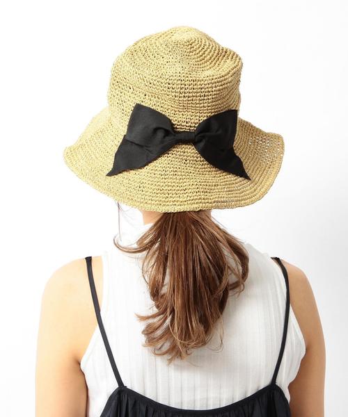 Another Edition（アナザーエディション）の「リボンハット/ aeBFC PPR RBN HAT◆（ハット・レディース・ブラウン/ナチュラル・フリー）」の5枚目の写真