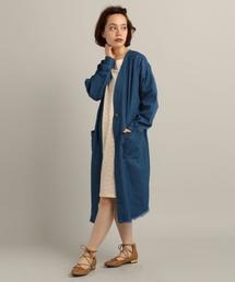 RAY CASSIN | 裾フリンジガウンコート(その他アウター)