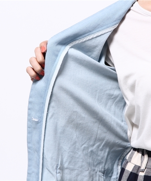 RAY CASSIN（レイカズン）の「裾フリンジガウンコート（その他アウター・レディース・サックスブルー/ネイビー/ブルー・FREE）」の12枚目の写真