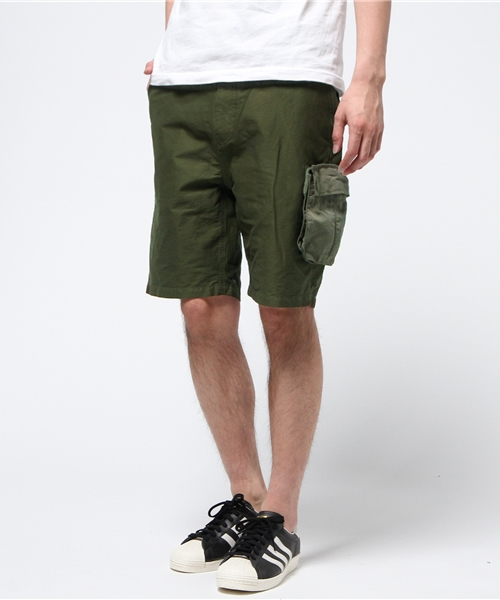 XLARGE(エクストララージ)の「CARGO SHORT(カーゴパンツ・メンズ・オリーブ/ブラック/ネイビー・MEDIUM/X-LARGE/SMALL/LARGE)」の2枚目の写真