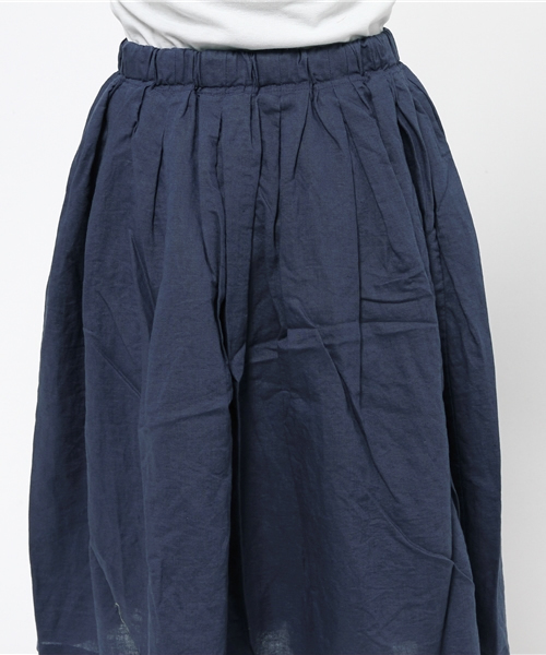 LBC(エルビーシー)の「リネンコットンギャザースカート (スカート・レディース・ピンク/ネイビー/オリーブ・LARGE/MEDIUM)」の7枚目の写真