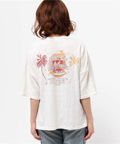 RODEO CROWNS WIDE BOWL（ロデオクラウンズワイドボウル）の「WCCA ビッグ Tシャツ（Tシャツ/カットソー・レディース・チャコールグレー/オフホワイト/ベージュ・FREE）」の14枚目の写真