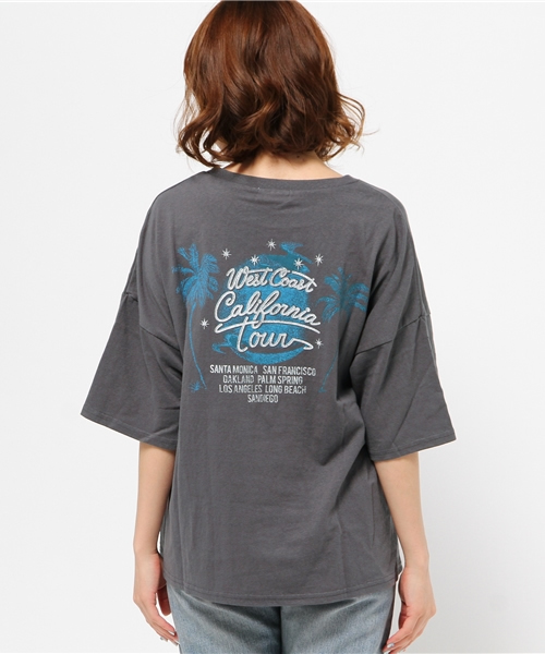 RODEO CROWNS WIDE BOWL（ロデオクラウンズワイドボウル）の「WCCA ビッグ Tシャツ（Tシャツ/カットソー・レディース・チャコールグレー/オフホワイト/ベージュ・FREE）」の9枚目の写真