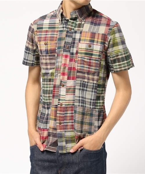 POLO RALPH LAUREN（ポロ ラルフ ローレン）の「マドラス ショートスリーブ シャツ（シャツ/ブラウス・メンズ・ブルー系5・SMALL/LARGE/MEDIUM/X-SMALL）」の9枚目の写真