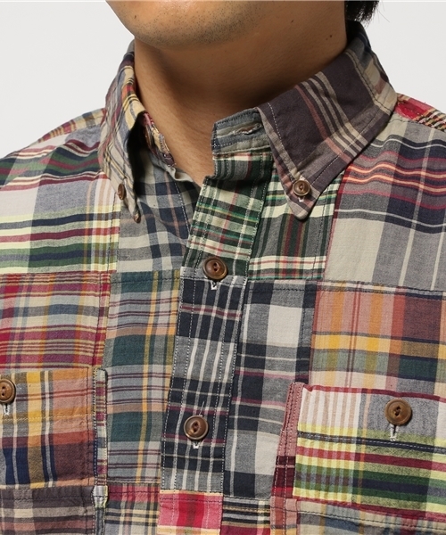 POLO RALPH LAUREN（ポロ ラルフ ローレン）の「マドラス ショートスリーブ シャツ（シャツ/ブラウス・メンズ・ブルー系5・SMALL/LARGE/MEDIUM/X-SMALL）」の4枚目の写真