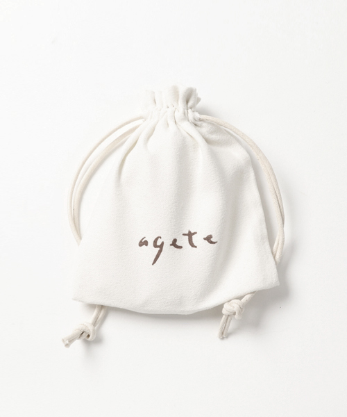 agete(アガット)の「K10ピアス(ピアス(両耳用)・レディース・ホワイト系その他・FREE)」の3枚目の写真