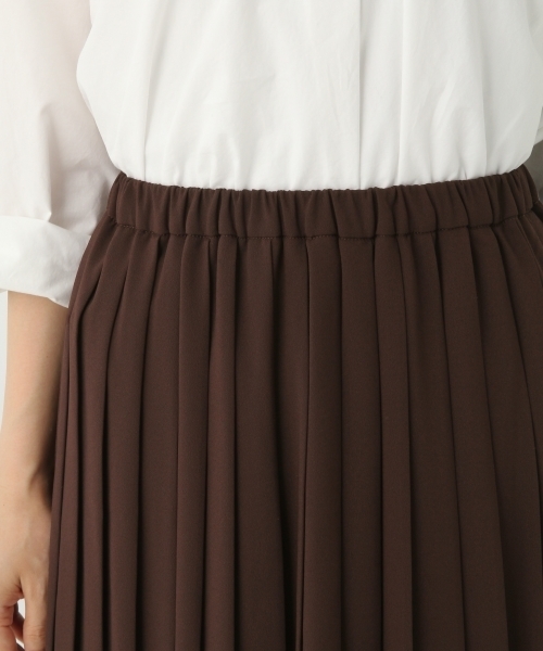 A part by（アパートバイ）の「シフォンプリーツスカート 732459 （スカート・レディース・ブラウン/ベージュ/オレンジ・FREE）」の7枚目の写真