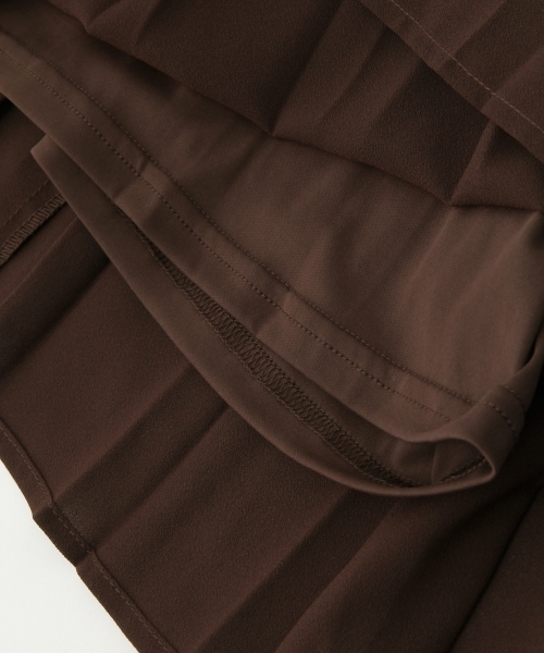 A part by（アパートバイ）の「シフォンプリーツスカート 732459 （スカート・レディース・ブラウン/ベージュ/オレンジ・FREE）」の9枚目の写真