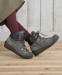 Rin clover | Rin Clover(リン　クローバー)/異素材コンビ使いトレッキング風レースアップブーツ(ブーツ)