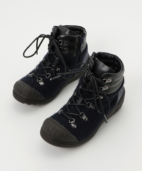 Rin clover（リンクローバー）の「Rin Clover(リン　クローバー)/異素材コンビ使いトレッキング風レースアップブーツ（ブーツ・レディース・グレー/チャコールグレー/キャメル/ネイビー・M/S/L/LL）」の8枚目の写真