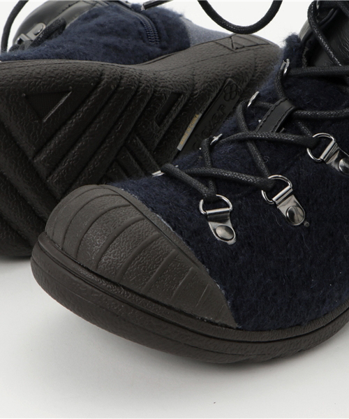 Rin clover（リンクローバー）の「Rin Clover(リン　クローバー)/異素材コンビ使いトレッキング風レースアップブーツ（ブーツ・レディース・グレー/チャコールグレー/キャメル/ネイビー・M/S/L/LL）」の9枚目の写真