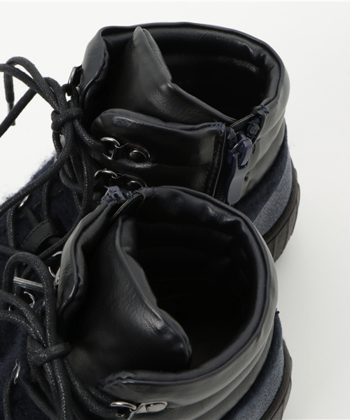 Rin clover（リンクローバー）の「Rin Clover(リン　クローバー)/異素材コンビ使いトレッキング風レースアップブーツ（ブーツ・レディース・グレー/チャコールグレー/キャメル/ネイビー・M/S/L/LL）」の10枚目の写真