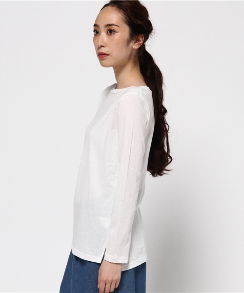 WEGO(ウィゴー)の「WEGO/ボートネックカットソー(Tシャツ/カットソー・レディース・ホワイト/ワイン/ブラック・FREE)」の5枚目の写真