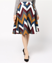 SpRay | 幾何学フレアスカート(スカート)