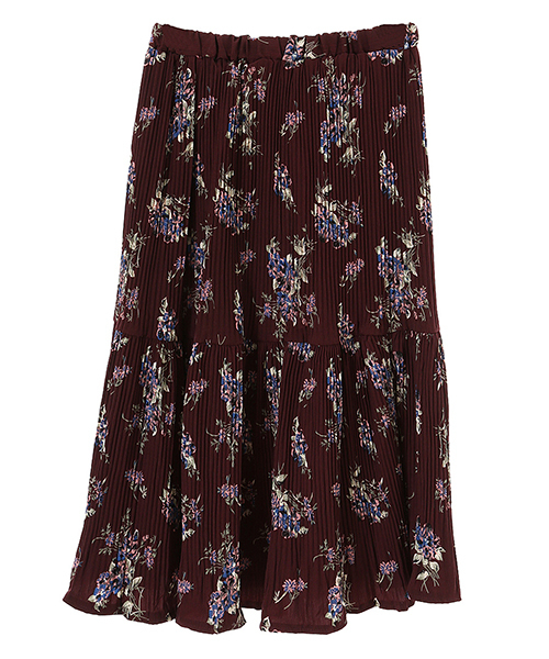 fifth（フィフス）の「フラワーミディスカート（スカート・レディース・ボルドー/ブラック/ネイビー・MEDIUM）」の3枚目の写真