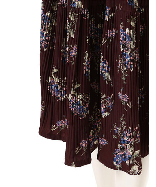 fifth（フィフス）の「フラワーミディスカート（スカート・レディース・ボルドー/ブラック/ネイビー・MEDIUM）」の9枚目の写真