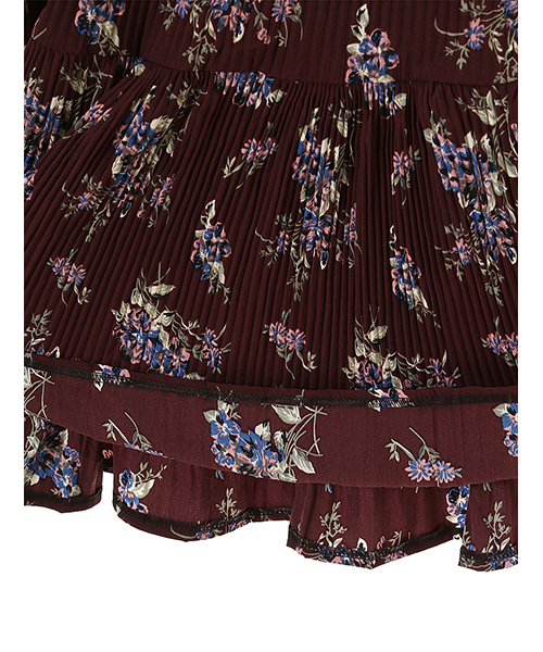 fifth（フィフス）の「フラワーミディスカート（スカート・レディース・ボルドー/ブラック/ネイビー・MEDIUM）」の10枚目の写真