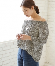 LEPSIM | シフォンシャーリングブラウスLS　741739(シャツ/ブラウス)