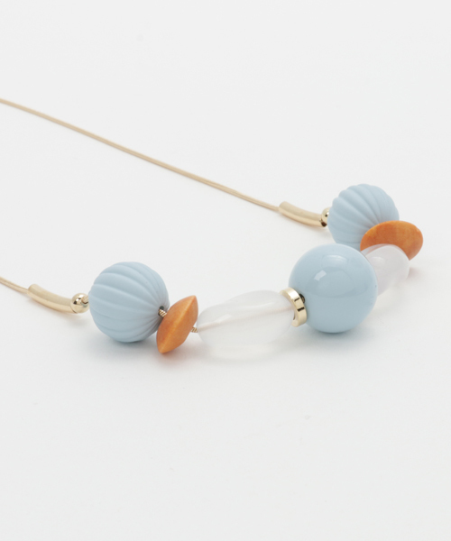 INTERPLANET（インタープラネット）の「ボールクリアネックレス（ネックレス・レディース・グレー/ブルー・フリー）」の3枚目の写真