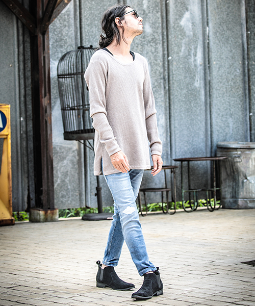 MILLO ARCHIVE ♥ Damage Flare Knit Pants /追跡付 Millo Archive, MILLO WOMEN 공식 온라인 스토어