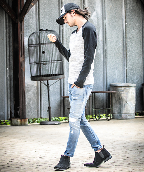 mp5423 - CAMBIO別注 wjk Hard Damage Crush Tight Knit Denim