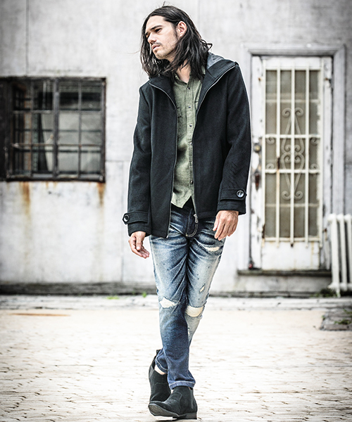 MILLO ARCHIVE ♥ Damage Flare Knit Pants /追跡付 Damage Flare Knit Pants [Olive] - Millo Archive