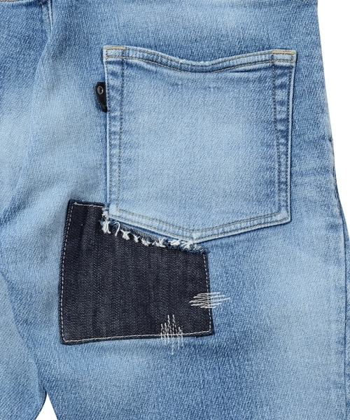 mp5423 - CAMBIO別注 wjk Hard Damage Crush Tight Knit Denim