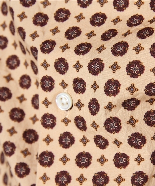 UNITED ARROWS(ユナイテッドアローズ)の「UA プリントワイドシャツ(mg1205uB)◆(シャツ/ブラウス・メンズ・ベージュ/ネイビー・X-SMALL/SMALL/MEDIUM/LARGE/X-LARGE)」の7枚目の写真