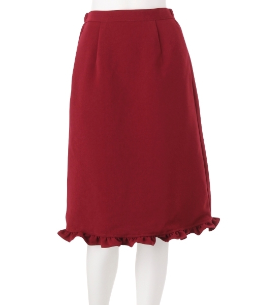 merry jenny（メリージェニー）の「フリルペンシルスカート（スカート・レディース・ライトブルー/ブラック/ワイン・FREE）」の4枚目の写真