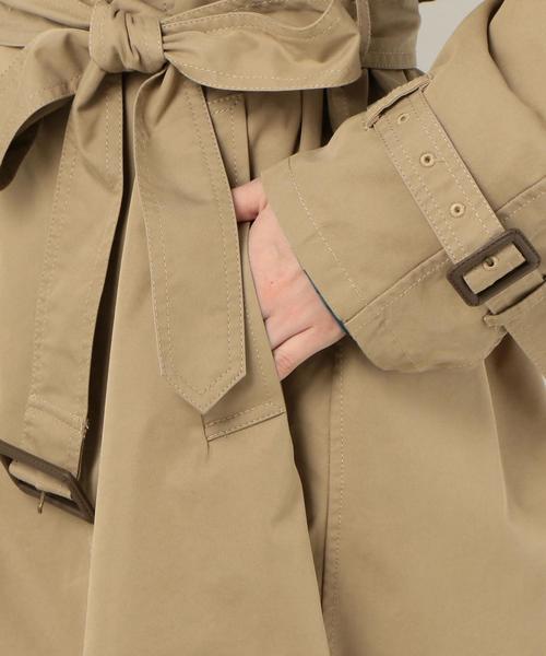 Another Edition（アナザーエディション）の「BIG TRENCH（トレンチコート・レディース・ベージュ/ワインレッド・SMALL/MEDIUM）」の18枚目の写真
