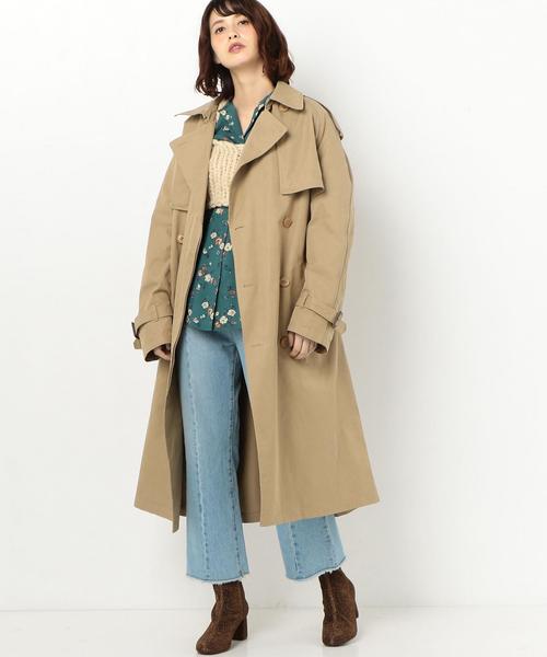 Another Edition（アナザーエディション）の「BIG TRENCH（トレンチコート・レディース・ベージュ/ワインレッド・SMALL/MEDIUM）」の22枚目の写真