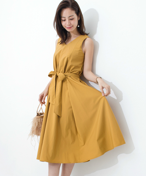 Furryrate（ファーリーレート）の「Vネックスーパーヘムドレスワンピース（ワンピース・レディース・マスタード/レッド/ダークネイビー/ブラック・FREE）」の3枚目の写真