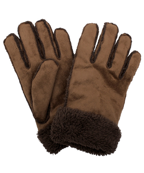 ８(eight)（エイト）の「フェイクムートン ボア 手袋（手袋・メンズ・ブラック/ブラウン/キャメル・FREE）」の2枚目の写真