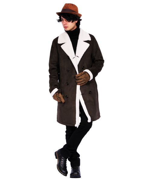 ８(eight)（エイト）の「フェイクムートン ボア 手袋（手袋・メンズ・ブラック/ブラウン/キャメル・FREE）」の7枚目の写真