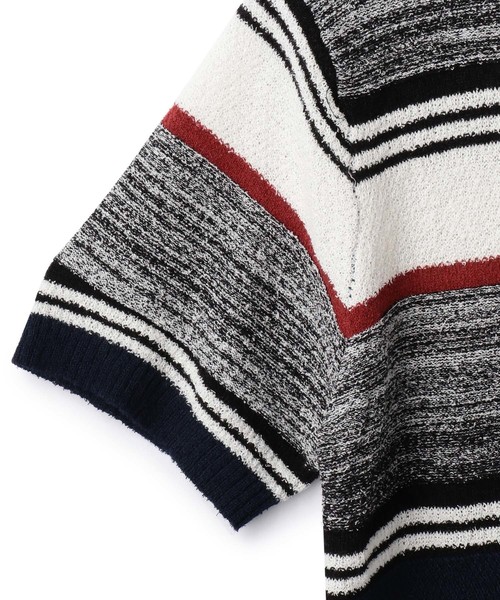 MEN'S BIGI（メンズビギ）の「半袖クルーネックニット/ボーダー柄（ニット/セーター・メンズ・ブルー系その他/ネイビー/ホワイト系その他・L/M/S）」の10枚目の写真