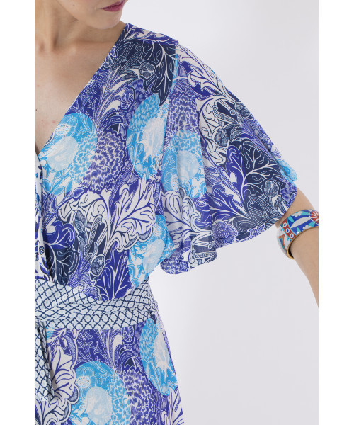 Desigual(デシグアル)の「「Desigual/デシグアル」ワンピース・ドレス(ワンピース・レディース・ブルー系その他・LARGE/MEDIUM/SMALL/X-LARGE/X-SMALL)」の7枚目の写真