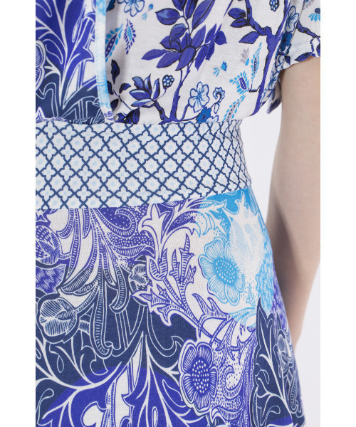 Desigual(デシグアル)の「「Desigual/デシグアル」ワンピース・ドレス(ワンピース・レディース・ブルー系その他・LARGE/MEDIUM/SMALL/X-LARGE/X-SMALL)」の9枚目の写真