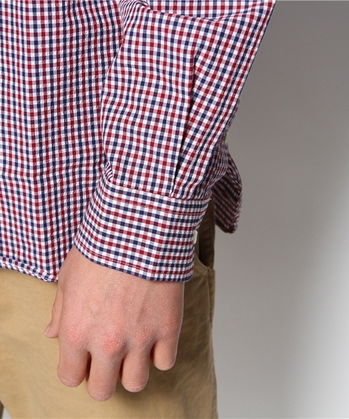 BEAMS PLUS（ビームスプラス）の「○BEAMS PLUS / ギンガムB.Dシャツ（シャツ/ブラウス・メンズ・ブルー/その他1・SMALL/MEDIUM/LARGE/X-LARGE/XX-LARGE）」の7枚目の写真