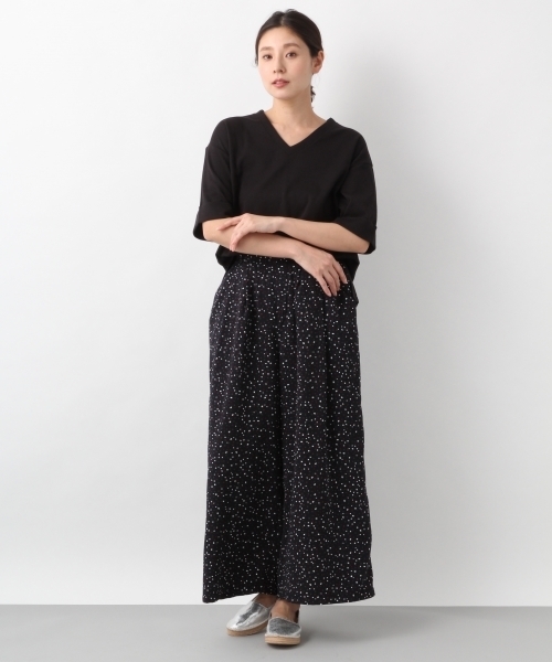 LEPSIM（レプシィム）の「ドットプリントワイドパンツ　789547（その他パンツ・レディース・ブルー系その他/レッド系その他/ブラック系その他・FREE）」の6枚目の写真