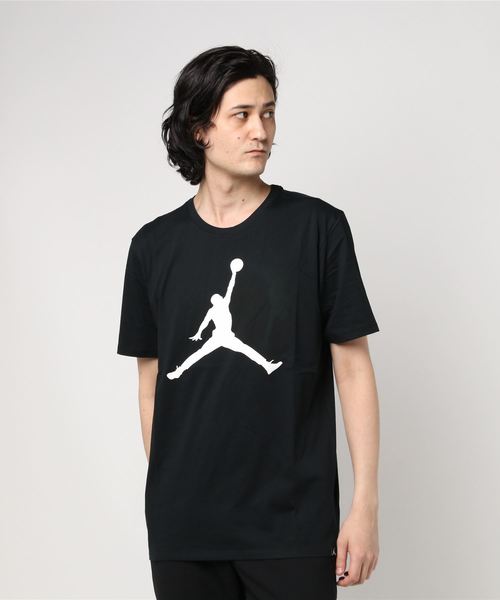 Nike ナイキ の Nike ジョーダン アイコン ロゴ S S Tシャツ 010black White Tシャツ カットソー Wear