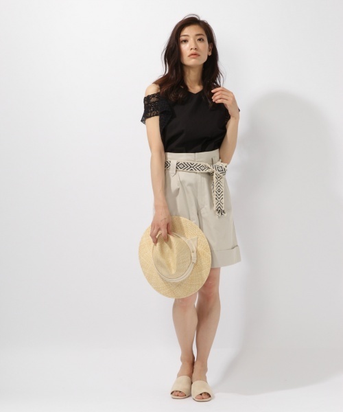 laboratory work（ラボラトリーワーク）の「袖レースブラウス（シャツ/ブラウス・レディース・オフホワイト/ブラック/ピンク・MEDIUM）」の6枚目の写真