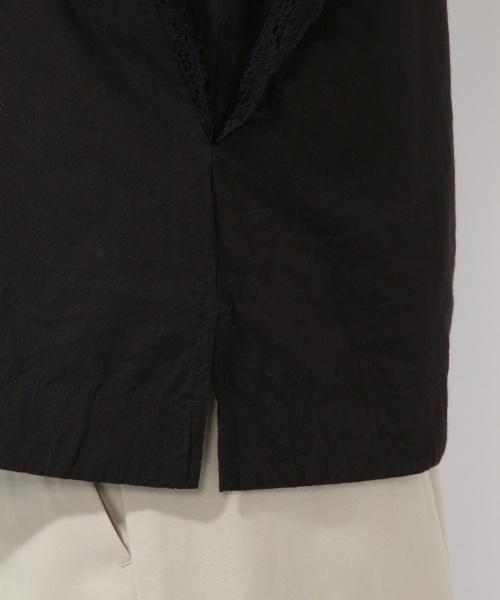 laboratory work（ラボラトリーワーク）の「袖レースブラウス（シャツ/ブラウス・レディース・オフホワイト/ブラック/ピンク・MEDIUM）」の11枚目の写真