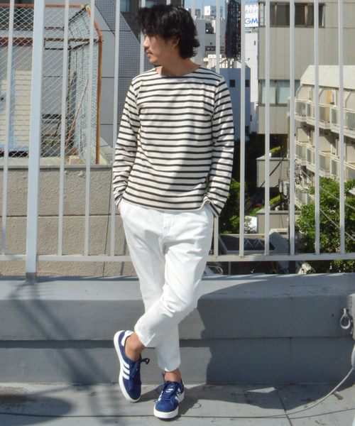 Dickies（ディッキーズ）の「別注：Dickies/ディッキーズ ストレッチ カットオフ8分丈イージーパンツ（チノパンツ・メンズ・ベージュ/ホワイト/ブラック/ネイビー・M/L/S/XL）」の6枚目の写真