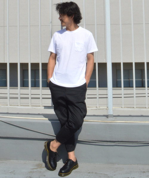 Dickies（ディッキーズ）の「別注：Dickies/ディッキーズ ストレッチ カットオフ8分丈イージーパンツ（チノパンツ・メンズ・ベージュ/ホワイト/ブラック/ネイビー・M/L/S/XL）」の8枚目の写真