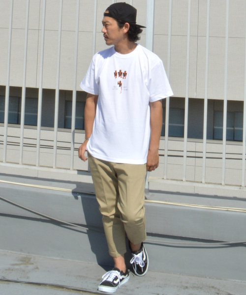 Dickies（ディッキーズ）の「別注：Dickies/ディッキーズ ストレッチ カットオフ8分丈イージーパンツ（チノパンツ・メンズ・ベージュ/ホワイト/ブラック/ネイビー・M/L/S/XL）」の9枚目の写真