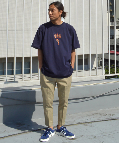 Dickies（ディッキーズ）の「別注：Dickies/ディッキーズ ストレッチ カットオフ8分丈イージーパンツ（チノパンツ・メンズ・ベージュ/ホワイト/ブラック/ネイビー・M/L/S/XL）」の10枚目の写真