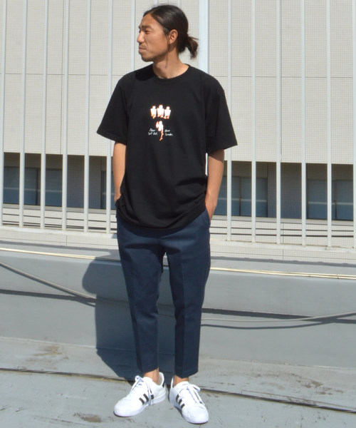 Dickies（ディッキーズ）の「別注：Dickies/ディッキーズ ストレッチ カットオフ8分丈イージーパンツ（チノパンツ・メンズ・ベージュ/ホワイト/ブラック/ネイビー・M/L/S/XL）」の12枚目の写真