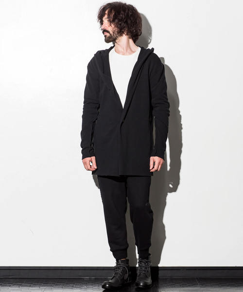 CDM BY CARPEDIEM（シーディーエムバイカルペディエム）の「CDM BY CARPEDIEM(シーディーエム バイ カルペディエム)カットオフフーディカーディガン（カーディガン/ボレロ・メンズ・ブラック/カーキ・SMALL/MEDIUM/LARGE）」の11枚目の写真